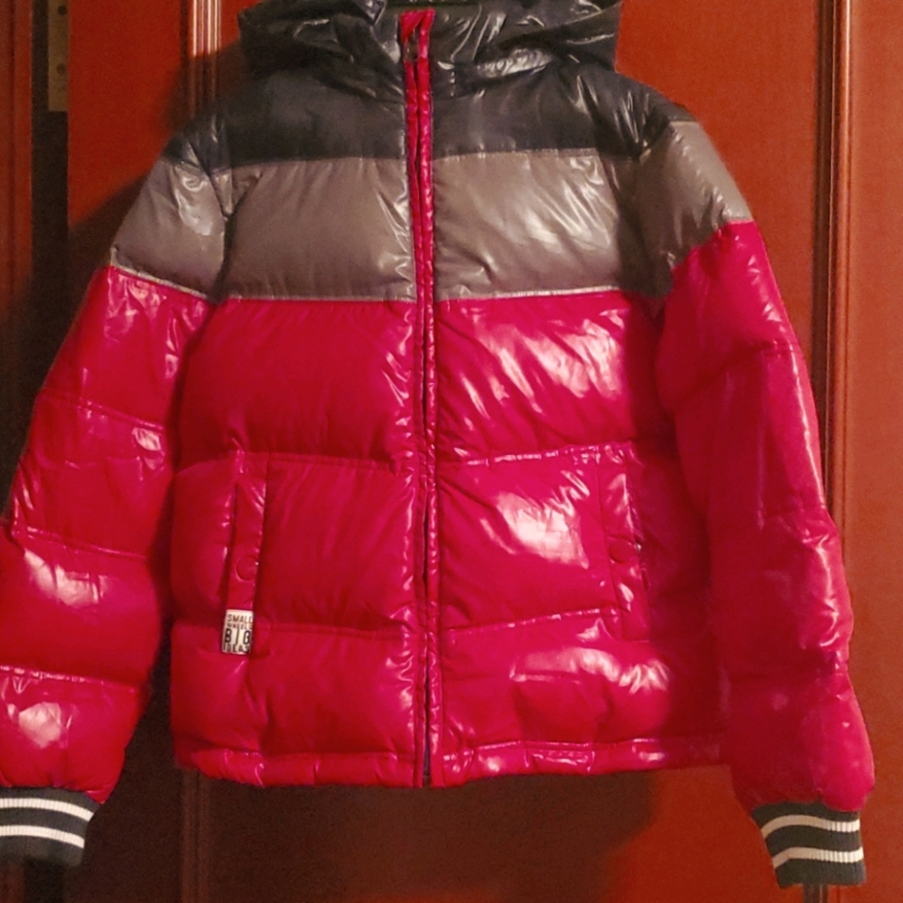 Benetton boys down hooded jacket size 10-11